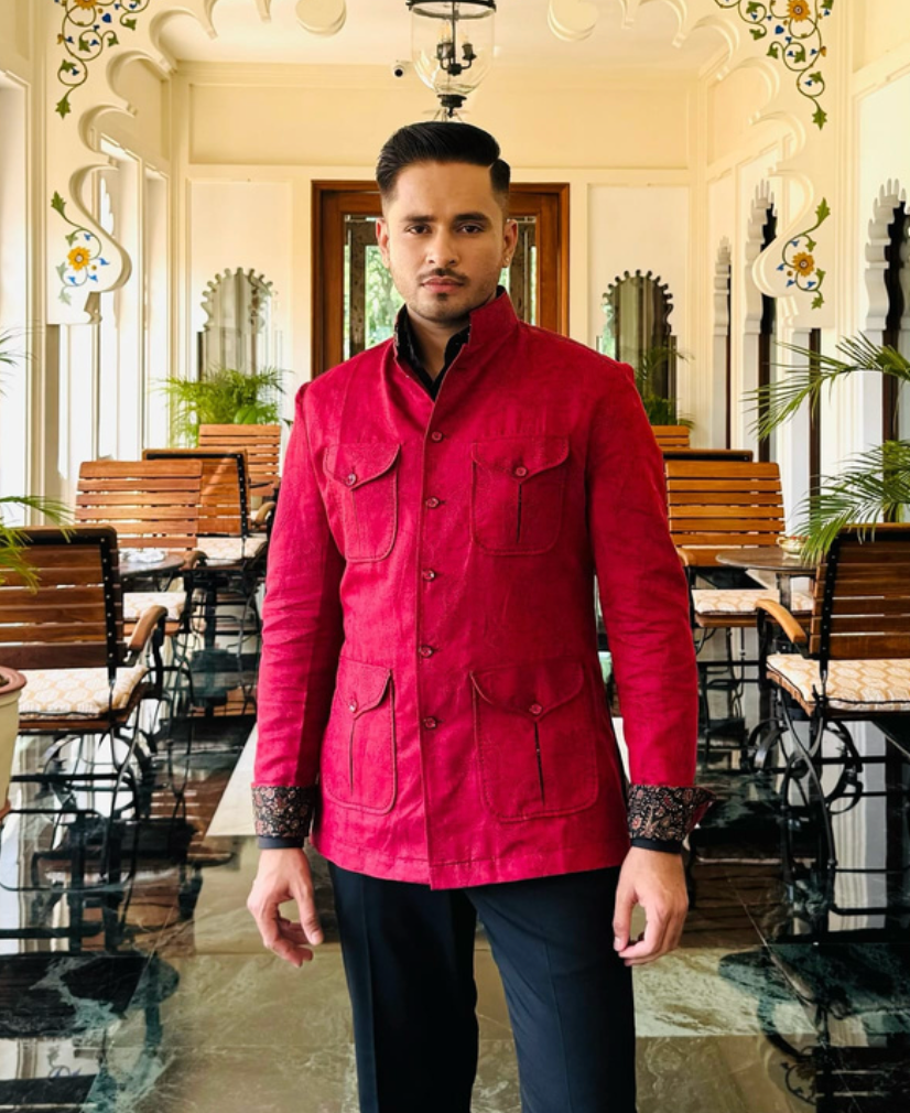 Linen Jacquard Bushcoat