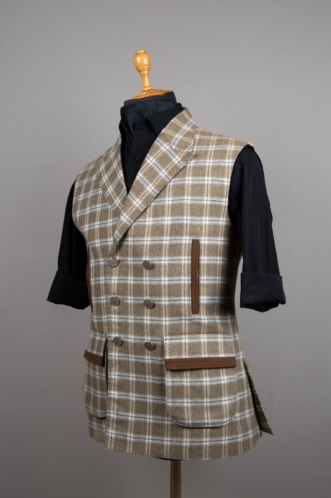 Double-Breasted Inspired Half Jacket with Thela Pockets