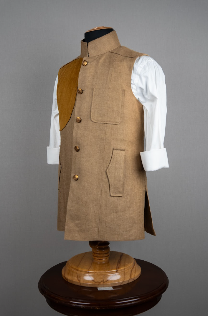 Hunting-Inspired Half Jacket in Khadi - Image 2
