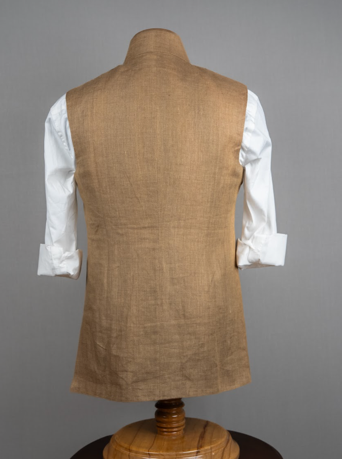 Hunting-Inspired Half Jacket in Khadi - Image 3