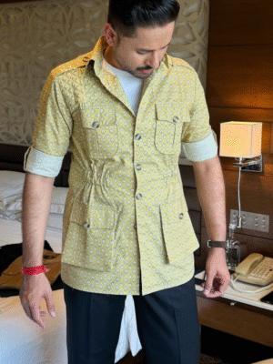 Printed Cotton Hunting Shirt